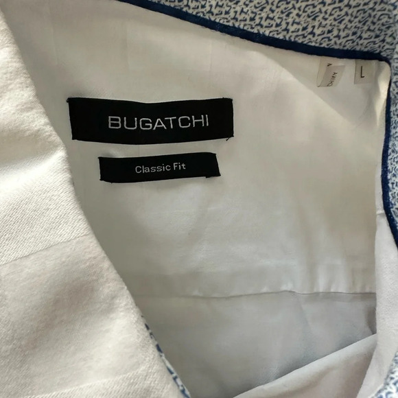 Bugatchi Men’s Long Sleeve Shirt Classic Fit - Large - Picture 5 of 9